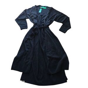 United colors of Benetton womens Sz XS-S black wool blend midi cardigan